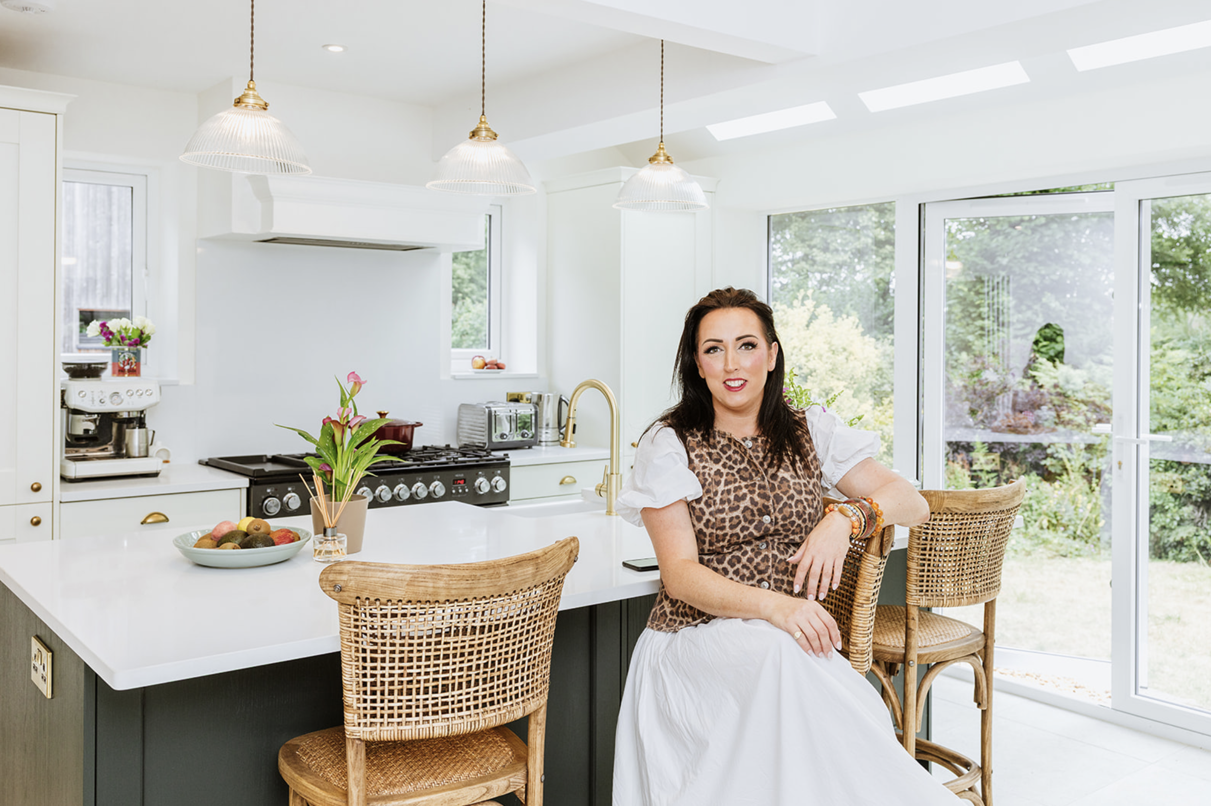 Camilla Monk in a completed kitchen project